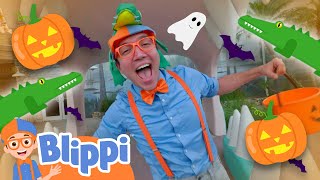 Spot the Alligator! | Trick or Treat Adventure! | Blippi | Educational Videos | Halloween Stories