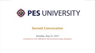 PES University Second Convocation - 2017.