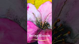 How to paint a Spring Blossom #watercolortutorial #shortsvideo #shortsyoutube