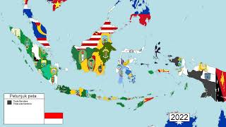 Garis masa bendera provinsi Indonesia 1900-2022