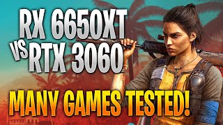 AMD RX 6650 XT vs Nvidia RTX 3060 | Game Benchmark Tests and Gameplay