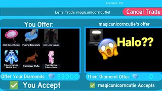 Trading In Royale High! I Got A HALO?! (Roblox)