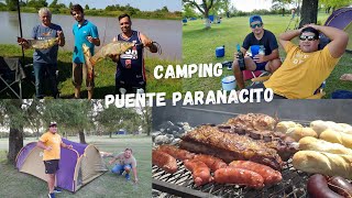 PESCA EN PUENTE PARANACITO -LOS PESCADORES #LOSPESCADORES #CAMPAMENTO #ASADO #FAMILIA #RELAX