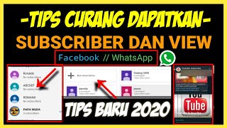 CARA CURANG DAPATKAN 1000 SUBSCRIBER DAN 4000 JAM TAYANG DENGAN CEPAT | TUTORIAL June 2020