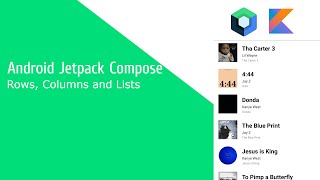 Android Jetpack Compose Tutorial  - Rows, Columns and Lists