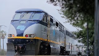 Amtrak Capitol Corridor train 534 departing Suisun-Fairfield 2/19/24