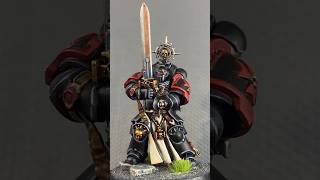 Black Templar Company Champion painting process! #warhammerminiatures #warhammer40k #warhammer #40k