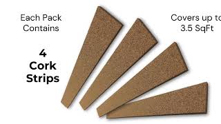 Jelinek Cork 4 Pack of Thick Cork Strips