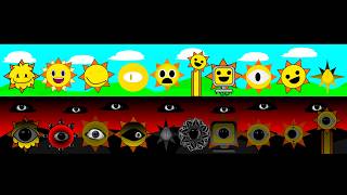 Incredibox Sprunki - All Mr. Sun | Normal Version Vs Horror Version