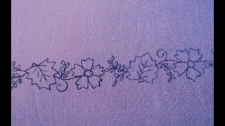 Beautiful embroidery design/Amazing borderline embroidery/Hand embroidery.