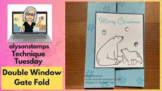 Double Window Gate Fold Stamping Tutorial Technique Tuesday