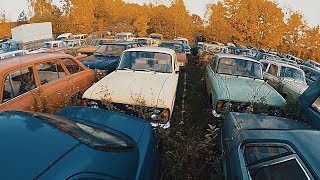 Semi-abandoned SOVIET and MILITARY vehicles graveyard