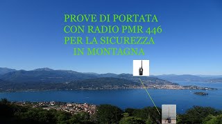 PROVE DI PORTATA CON RADIO PMR 446 POLMAR EASY E MIDLAND G9 PRO  -  SICUREZZA IN MONTAGNA