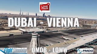 DUBAI - VIENNA | EMIRATES Flt#UAE125 |GCC Virtual Airlines Real Flight Schedule | MSFS2020 | PMDG777