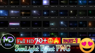 Latest Sun Light Effect PNG | Light Effect | Part-1 | MD Edits