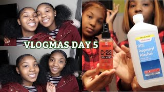 Vlogmas Day 5 | How To Remove Your Wig + Styling Your Real Hair 😍