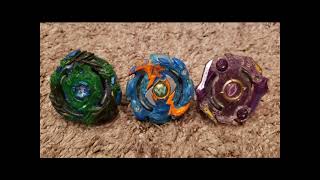 Beyblade Burst Battle: Drain Fafnir F3 Vs. Wyvron W6 Vs. Odax O2