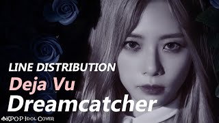 Dreamcatcher - DEJA VU | Line Distribution (Color Coded)