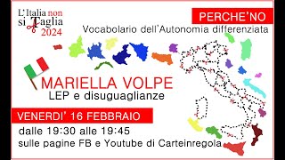 L' Italia non si taglia  - Mariella Volpe economista ForumDD