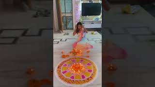 This 💖🌸 #diwali2024 #shraddhalovers #hindufestival #grwm #indianfestival #gangoli #love #festival