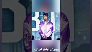 what bts chose vs what they didn't choose (part 1)