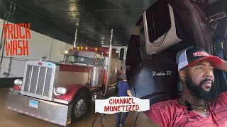 Peterbilt gets a much needed wash. Channel monetized!! Driving from SC to NC...