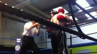 WKA Scottish title 70kg Full Contact Fight- Rivals Gym, Wishaw. Round 2.