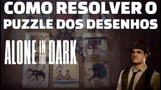 🔴 ALONE IN THE DARK - COMO RESOLVER O QUEBRA CABEÇA DOS DESENHOS - DRAWING PUZZLE