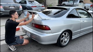 Integra Type R Wing Install!