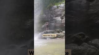 Waterfall Dance. Ahpot Waterfall, Kampung Assum Padawan.