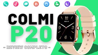 Colmi P20 - Smartwatch, Tela amoled, +100 modos de esportes, Ai voice, Pequeno 40mm.