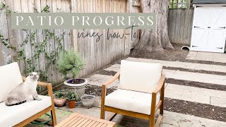 Patio Progress and Sale Purchases |  Emma Courtney Home Vlog