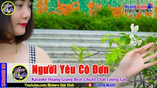 Người Yêu Cô Đơn Karaoke Tone Nam | Nhạc Sống Dễ Hát 2024 | Bolero Gái Xinh