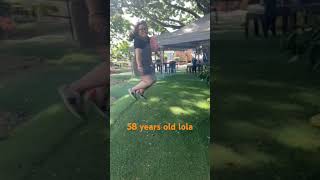 58th years old lola #happy #jumping to the MAX #wilmiltv #shortvideo #adventure #pinoyako