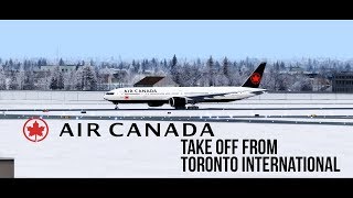 [P3Dv4.1] Air Canada 777-300ER New Livery take off from Toronto | ACA15 | YYZ-HKG