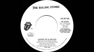 1982 Rolling Stones - Going To A Go-Go (live) (mono radio promo 45)