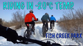 Fat biking in -20°C at Fish Creek Park | Norco Bigfoot VLT |