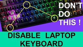 How to Disable Laptop Keyboard | Turn Off Laptop's Built in Keyboard | Hindi