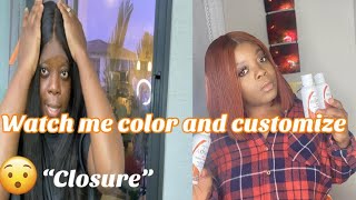 DIY CUSTOM COLOR CLOSURE UNIT || Ft ALIGRACE || AliExpress