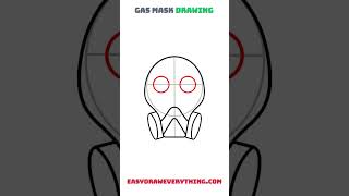 Easy gas mask drawing for Halloween