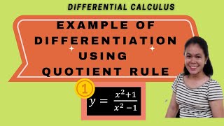 EXAMPLE OF DIFFERENTIATION USING QUOTIENT RULE