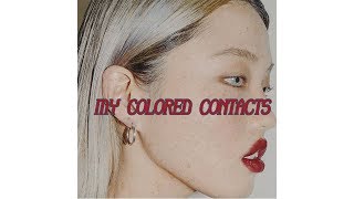 (ENG sub) MY COLORED CONTACTS *GREY,BROWN* | How to get  colored contacts cheaply | xoxosophia