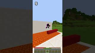 HELP Noob Cross Minecraft Lava Pool #shorts