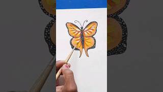 Butterfly drawing Easy step #shortsfeed #shorts #drawing #butterfly