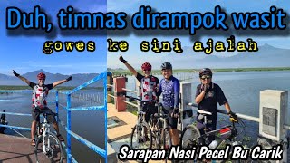 Duh timnas dirampok wasit, gowes ke sini ajalah #cycling #jembatanbiru #rawapening #timnas #wasit