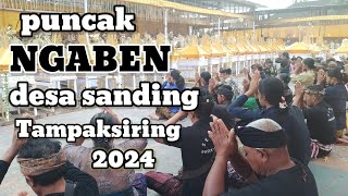 puncak upacara ngaben desa sanding Tampaksiring 2024