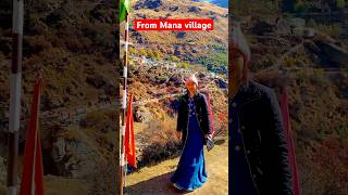 On the top of India 🇮🇳 1st village Mana Village - Badrinath #viral #trending #travel