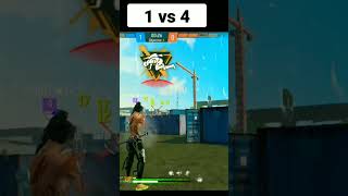 1 vs 4 clutch can i kill whole squad video #shorts #virel #free #skrankit