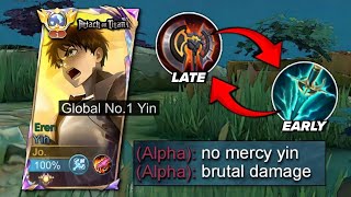 YIN BEST BUILD EARLY TO LATEGAME TO DOMINATE SUSTAIN ENEMY☠️ (must try) YIN BEST BUILD 2024