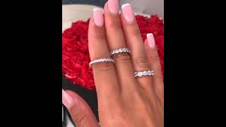 1 ctw 2mm eternity band | 2 ctw eternity band | 4 ctw eternity band